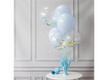 Ragaszkodó lufi állvány dekorációval kék - 1 db.