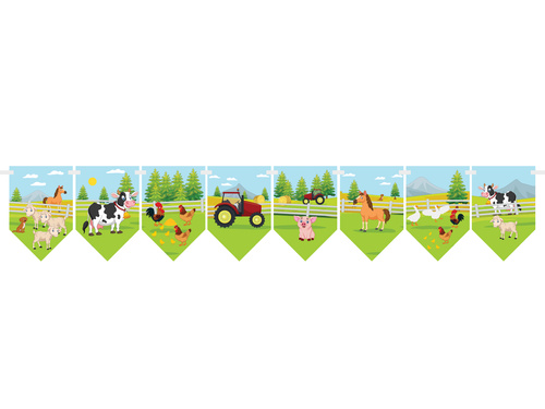 Farm zászló banner - 5 m - 1 db.
