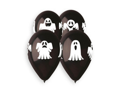 Szellem latex lufi - 33 cm - 5 db.