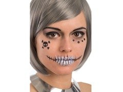 Csontváz arc matricák