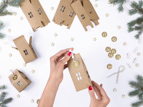 Adventi naptár házikók