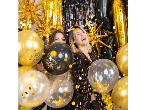 Boldog új évet latex lufi - 30 cm - 6 db.