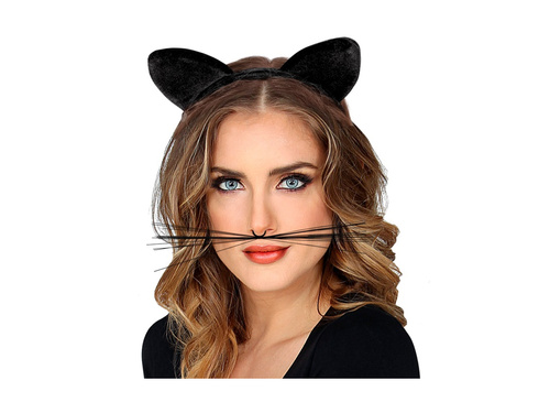 Fejpánt Macskafül bársonyból