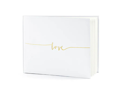 Szerelem esküvői vendégkönyv - 22 lap