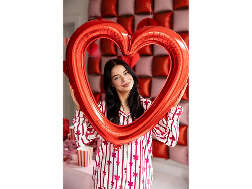 Fólialufi Szív piros fotókeret - 73 x 72 cm - 1 db.