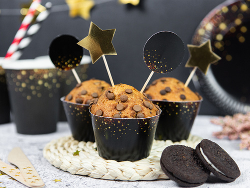 Szikrázó cupcake tokok - 6 db.