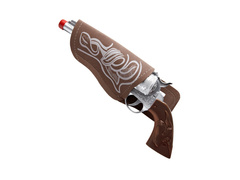 Cowboy pisztoly pisztolytáskával és övvel - 28 cm