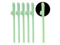 Fluoreszkáló pénisz szívószálak - 6 db.
