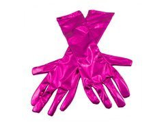 Rózsaszín farsangi kesztyű - 40 cm.