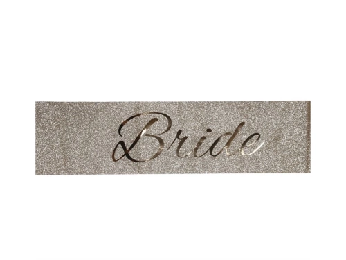 Menyasszonyi arany csillogó szíj - 1 db.