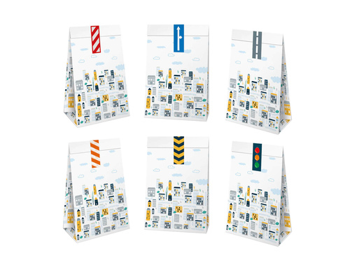 Papírtasakok Auta - 6 db.