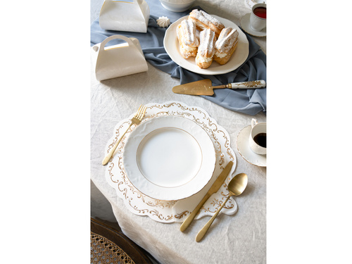 Szalvéta arany díszítéssel - 33 cm - 12 db.