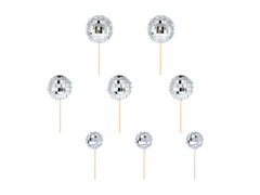 Ezüst diszkópálcika - 8 db.