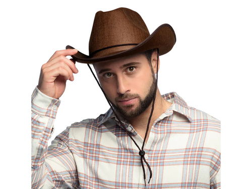 Barna cowboy kalap - 1 db.