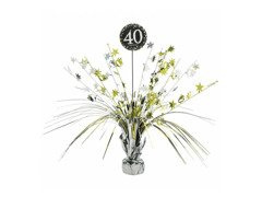 Asztali dekoráció 40. születésnapra - 33 cm - 1 db.