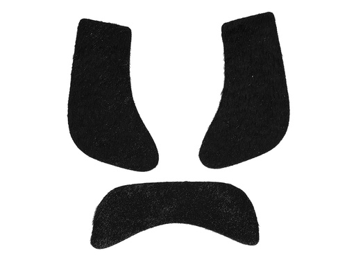 Fekete bajusz és bajusz - 3 darab.