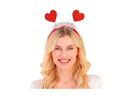 Fejpánt csillogó szívek