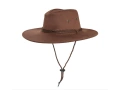 Barna cowboy kalap nagy karimával - 1 db.