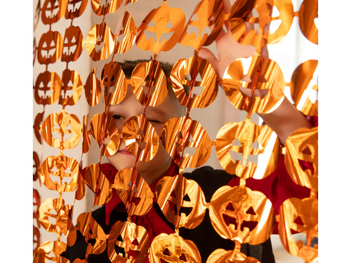 Halloween függöny - ajtófüggöny - Tök - 100 x 200 cm