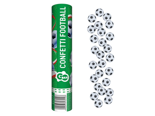 Labdarúgó konfettilövő cső - 30 cm - 1 db.