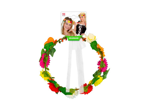 Virágos diadém szalaggal