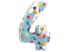 4-es számú Peppa Pig fólialufi - 52x72 cm - 1 db.