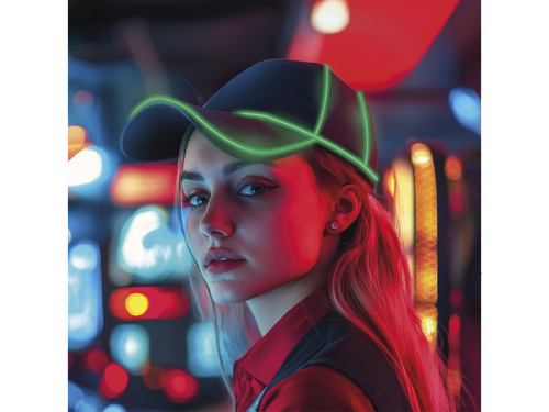 LED sapka zöld - 1 db.