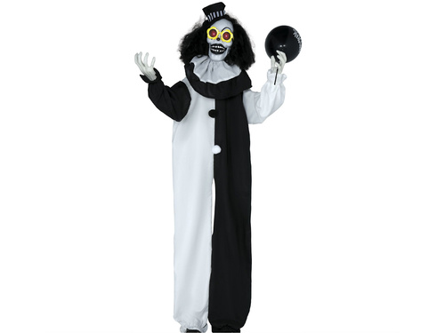 Álló dekoráció Bohóc csontváz - 170 cm - 1 db.