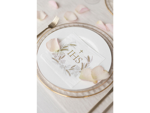 IHS úrvacsorai szalvéta - 33 cm - 12 db.