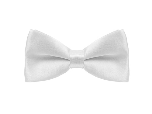 Klasszikus fehér csokornyakkendő - 10 cm - 1 db.