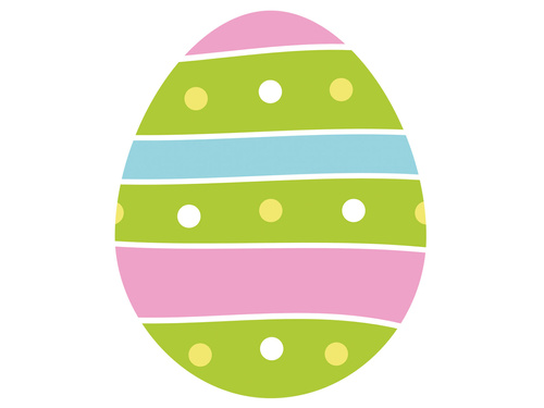 Kétoldalas húsvéti tojás dekoráció - 30 x 37 cm