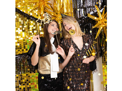 Szilveszteri fotó kellékek - 14 db.