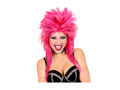 Rocksztár rózsaszín parókája