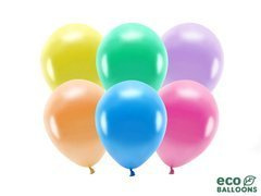 EKO fémezett latex lufi mix színek - extra nagy - 10 db.