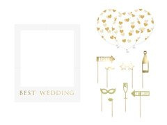 Fotó kellékek szelfi kerettel - 12 db.