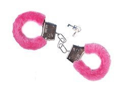 Rózsaszín bilincs szőrmével - 1 db.