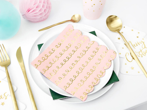 Arany pala szalvéták - Boldog karácsonyt - 33 cm - 20 db.