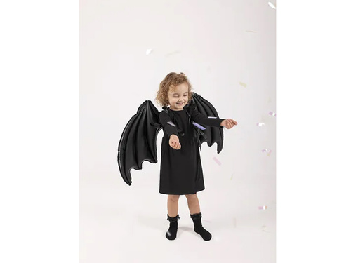 A denevér szárnyai fekete fólialufi - 85 x 50 cm - 1 db.