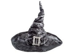 Boszorkánysapka szürke Halloweenre - 1 db.