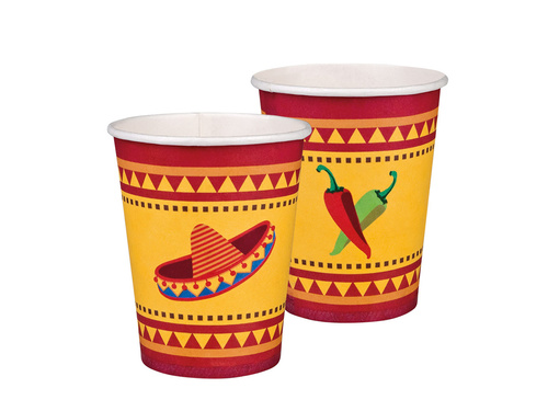 Papírpoharak Mexikó - 210 ml - 10 db.