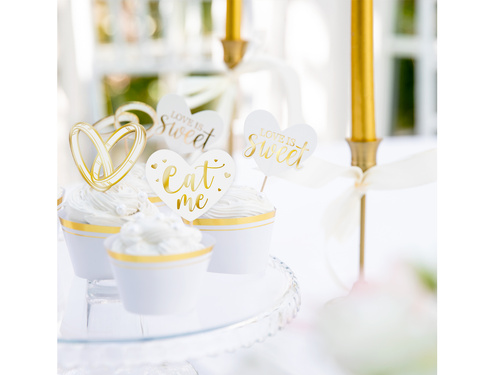 Esküvői muffin kiszúrók - 10 cm - 12 db.