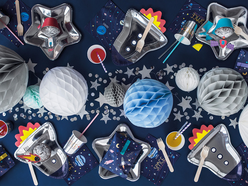 Világoskék gömb függő dekoráció - 20 cm - 1 db.