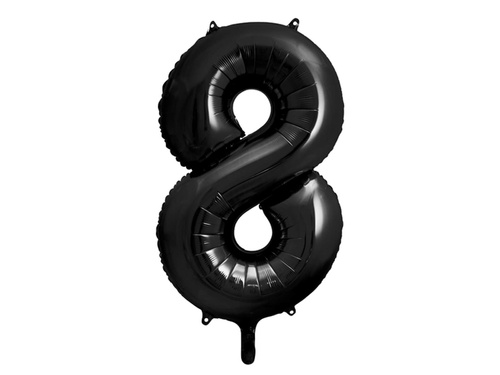 8-as számú fekete fólialufi - 86 cm - 1 db.