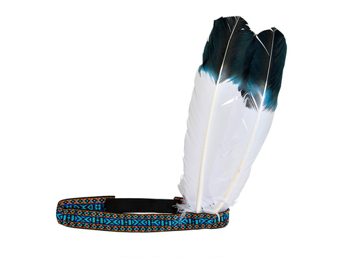 Indián fejpánt 2 tollal - 1 db.