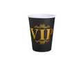 VIP fekete papírpoharak - 250 ml - 10 db.