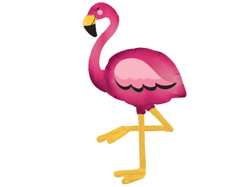 Sétáló fólialufi Flamingó - 86 cm x 172 cm