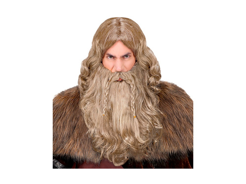 Viking paróka szakállal és bajusszal