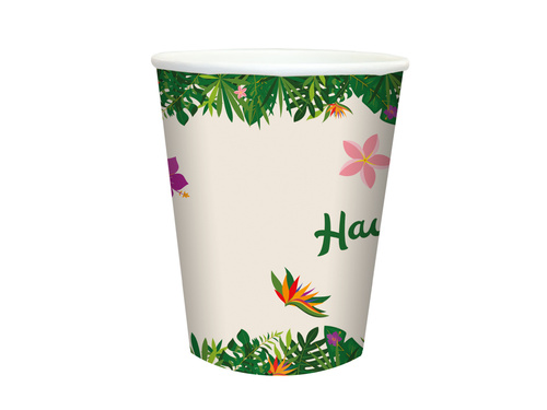 Hawaii Party papírpoharak - 250 ml - 6 db.