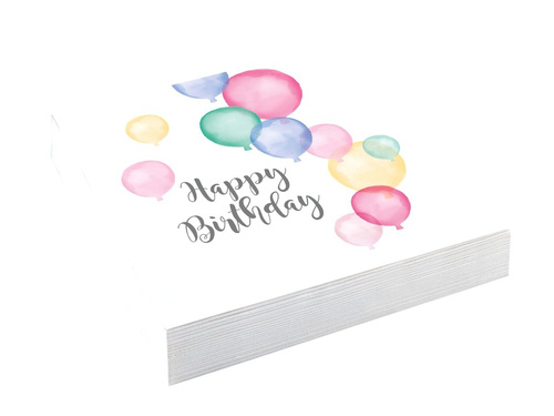 Születésnapi szalvéták Léggömbök - 33 cm - 20 db.