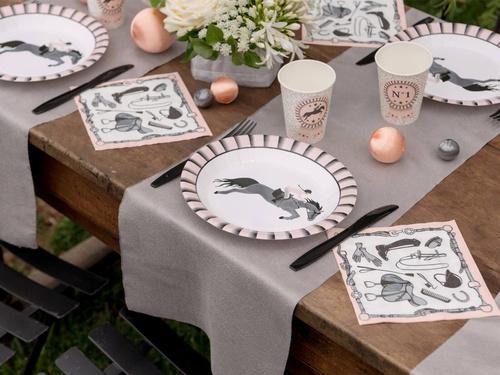 Lovas papír tányérok - 22,5 cm - 10 db.